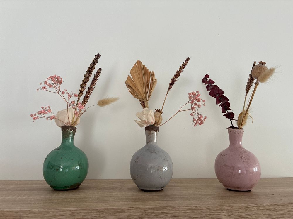 3 vases décoratifs