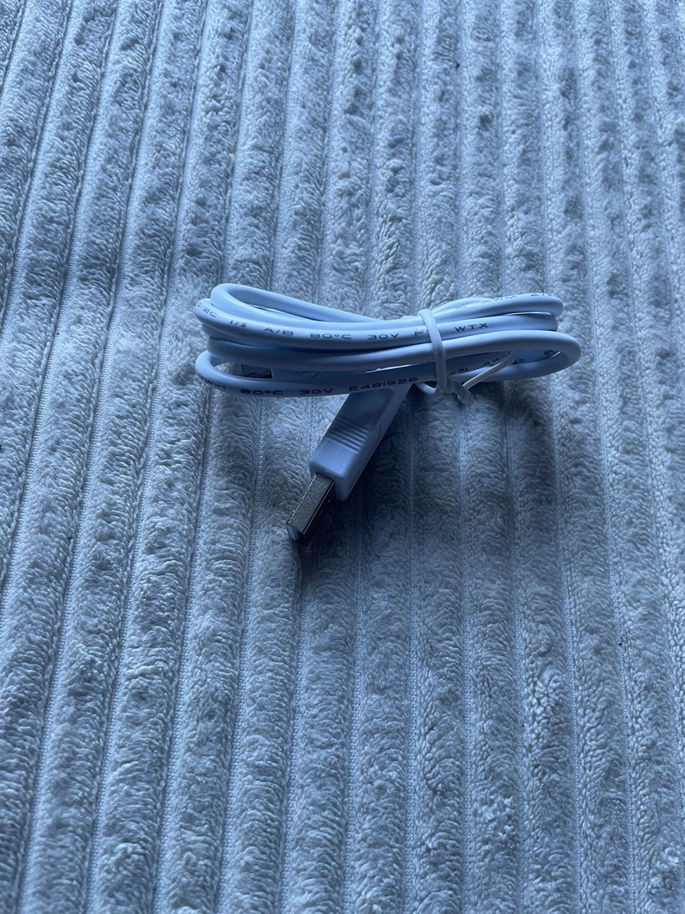 Câble USB 2.0 Type-A mâle/mâle blanc