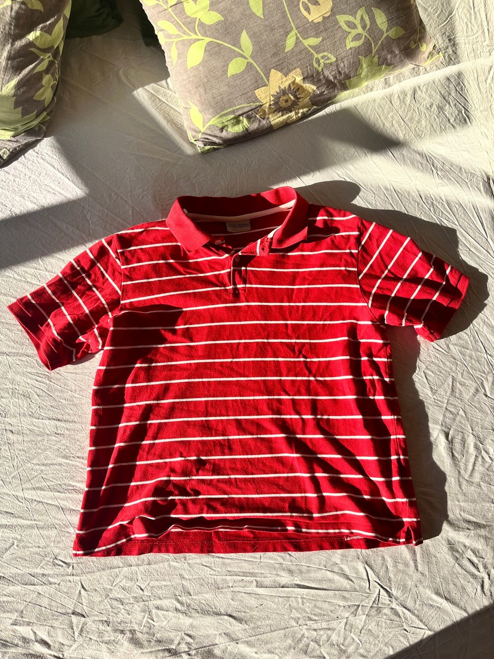 Polo rouge rayé taille 52