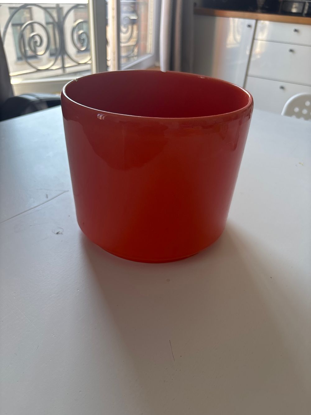 Pot décoratif orange